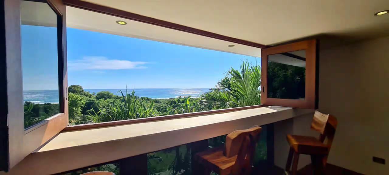 The private pool and ocean view at Tilcajete, Tierra en Armonía