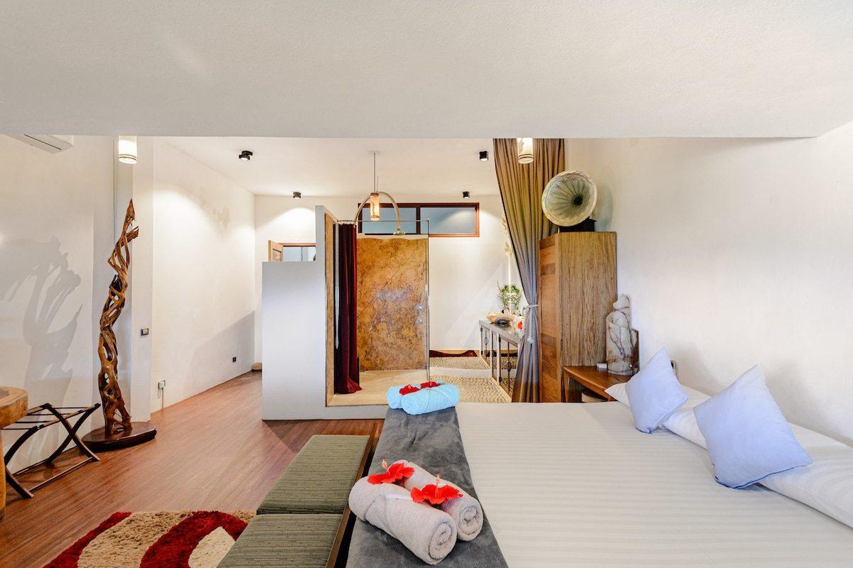 The living space open to the outdoors at Tilcajete, Tierra en Armonía