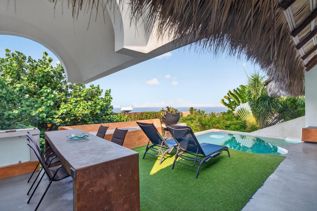 A quiet corner of the garden at Tonal, Tierra en Armonía